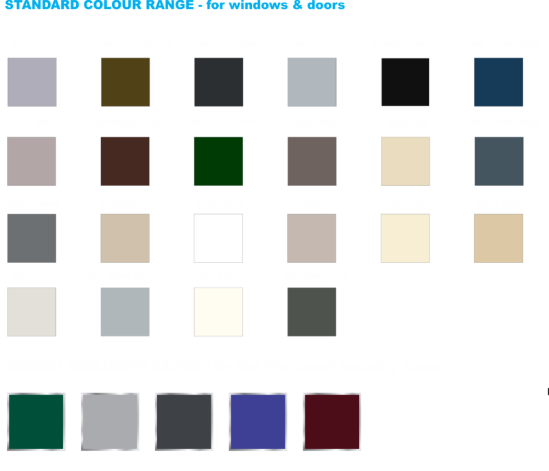 COLOUR OPTIONS Nowra Fly Screens & Doors